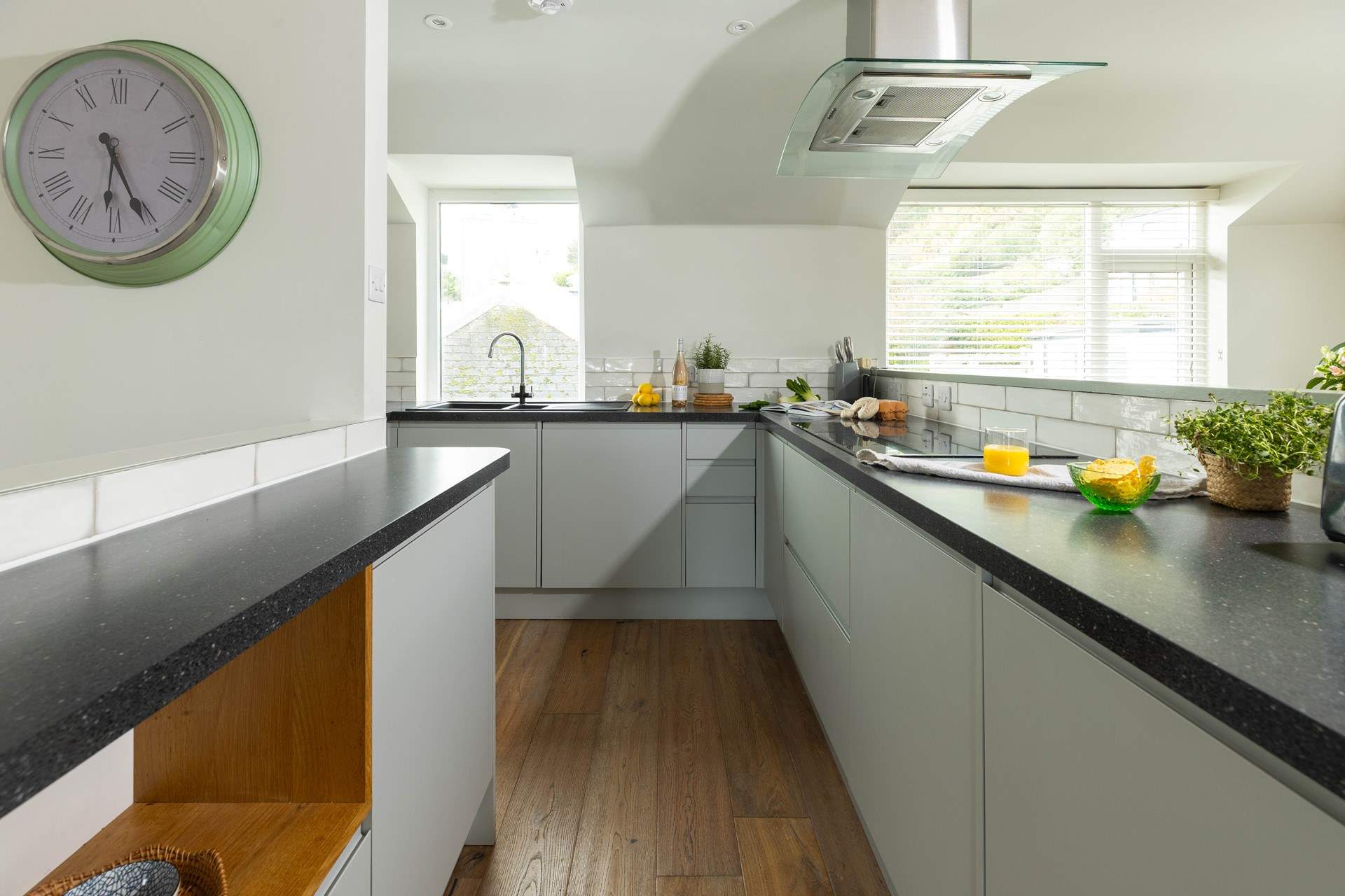 The stylish kitchen-area is home to all the equipment you'll need.