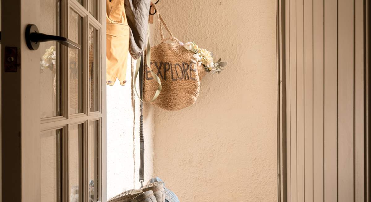A handy covered outdoor area is to be found off the laundry.