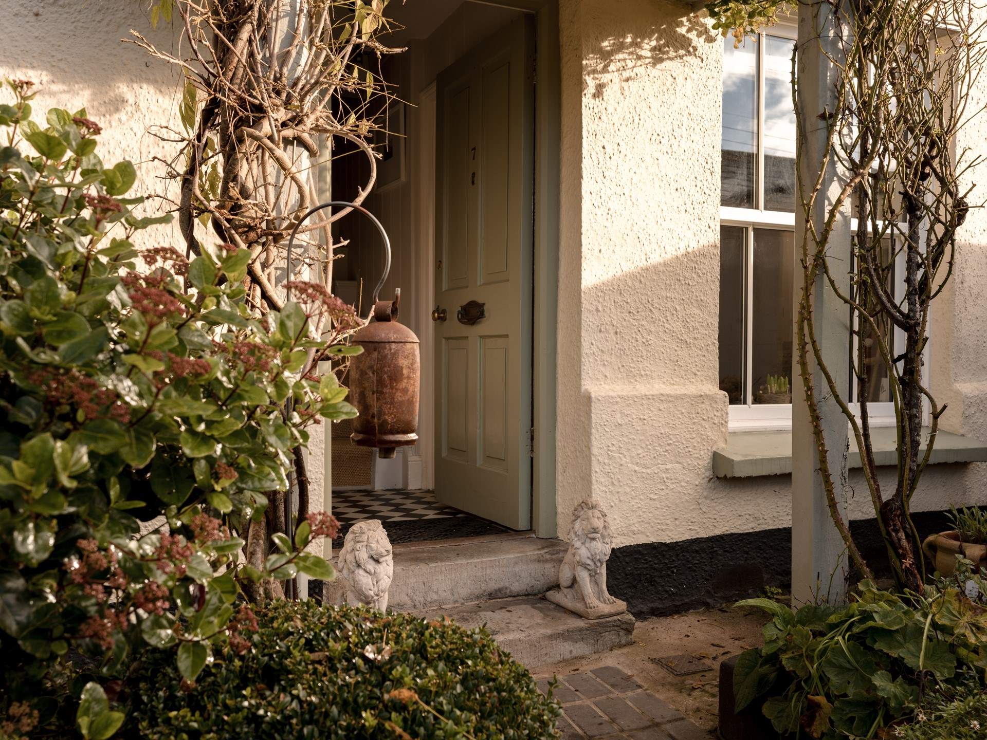 Note there are a couple of small steps up to the front door.