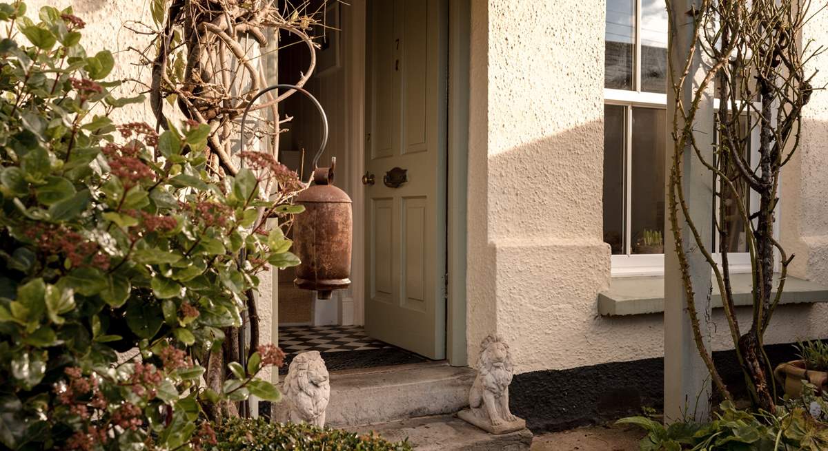 Note there are a couple of small steps up to the front door.