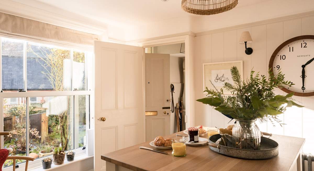 The kitchen is very light and airy, and enjoys a view out onto the front garden and patio.