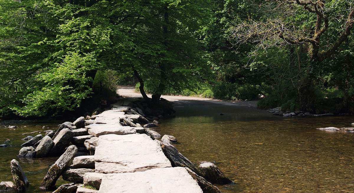 Just outside Dulverton you will find the iconic Tarr Steps.
