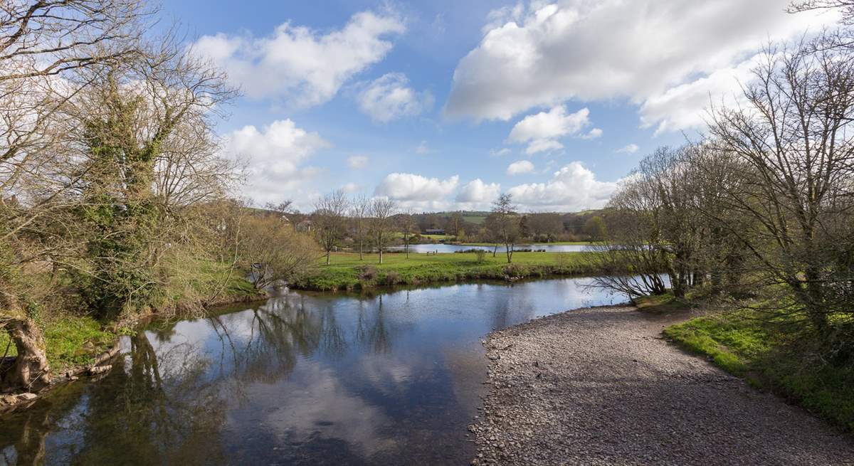 This is the river at Exebridge just a few miles from Dulverton. There is a good pub here too.