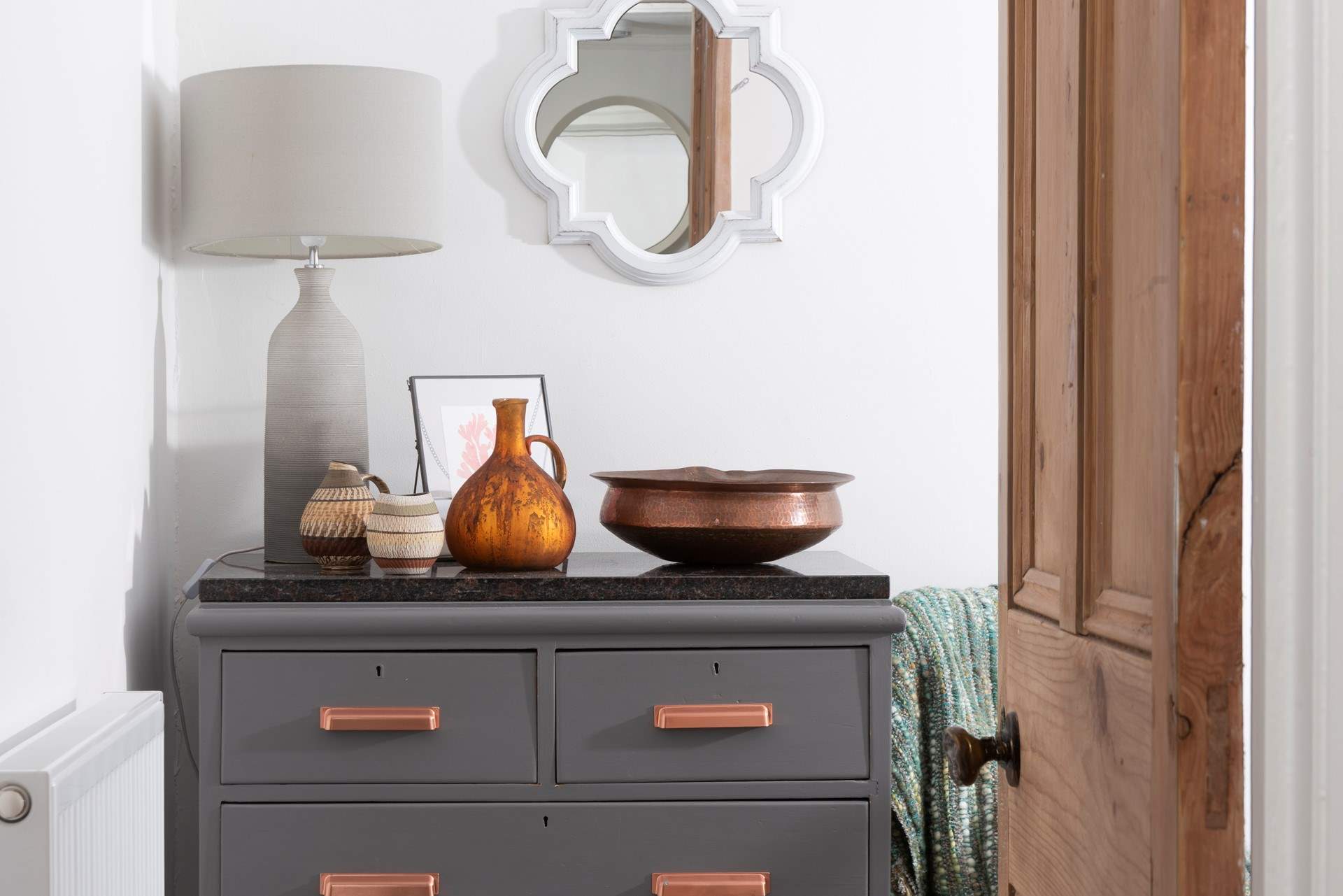 Ascend the stairs and three beautiful bedrooms await.