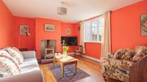Enjoy cosy afternoons and evenings in front of the glowing wood-burner.
