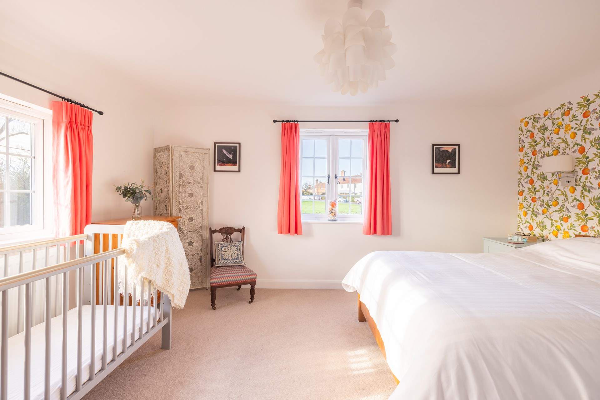 Fully equipped with a cot.