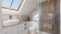 Wake up to a refreshing shower.