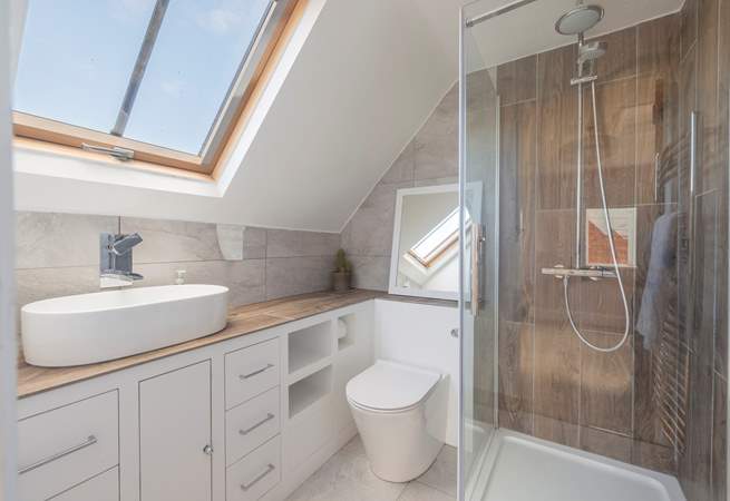 Wake up to a refreshing shower.