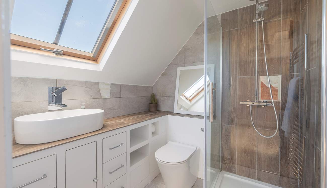 Wake up to a refreshing shower.