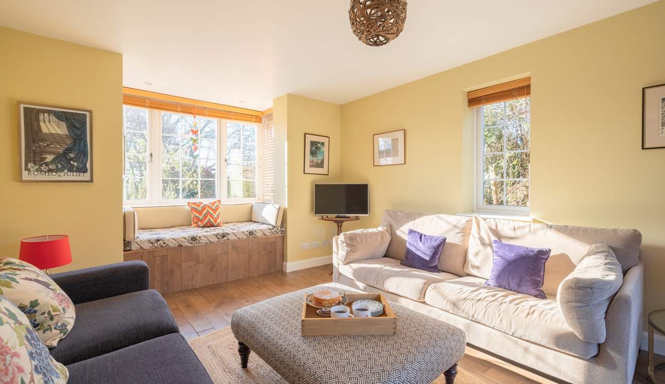 The second sitting-room is the perfect spot for afternoon tea.