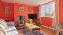 Enjoy fireside moments with a good book or play board games.