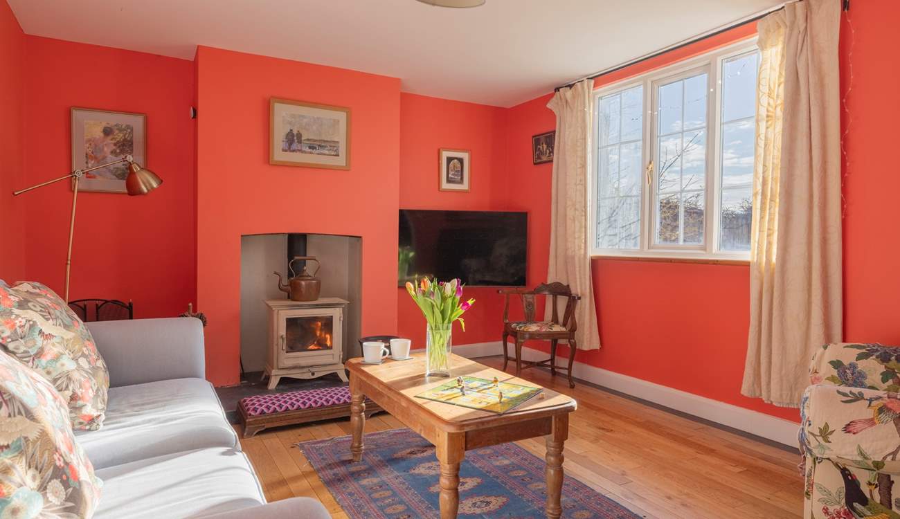 Enjoy fireside moments with a good book or play board games.