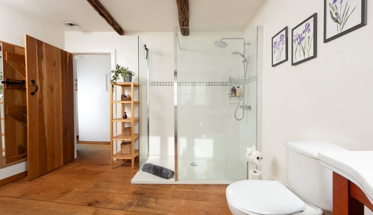 and separate shower cubicle.