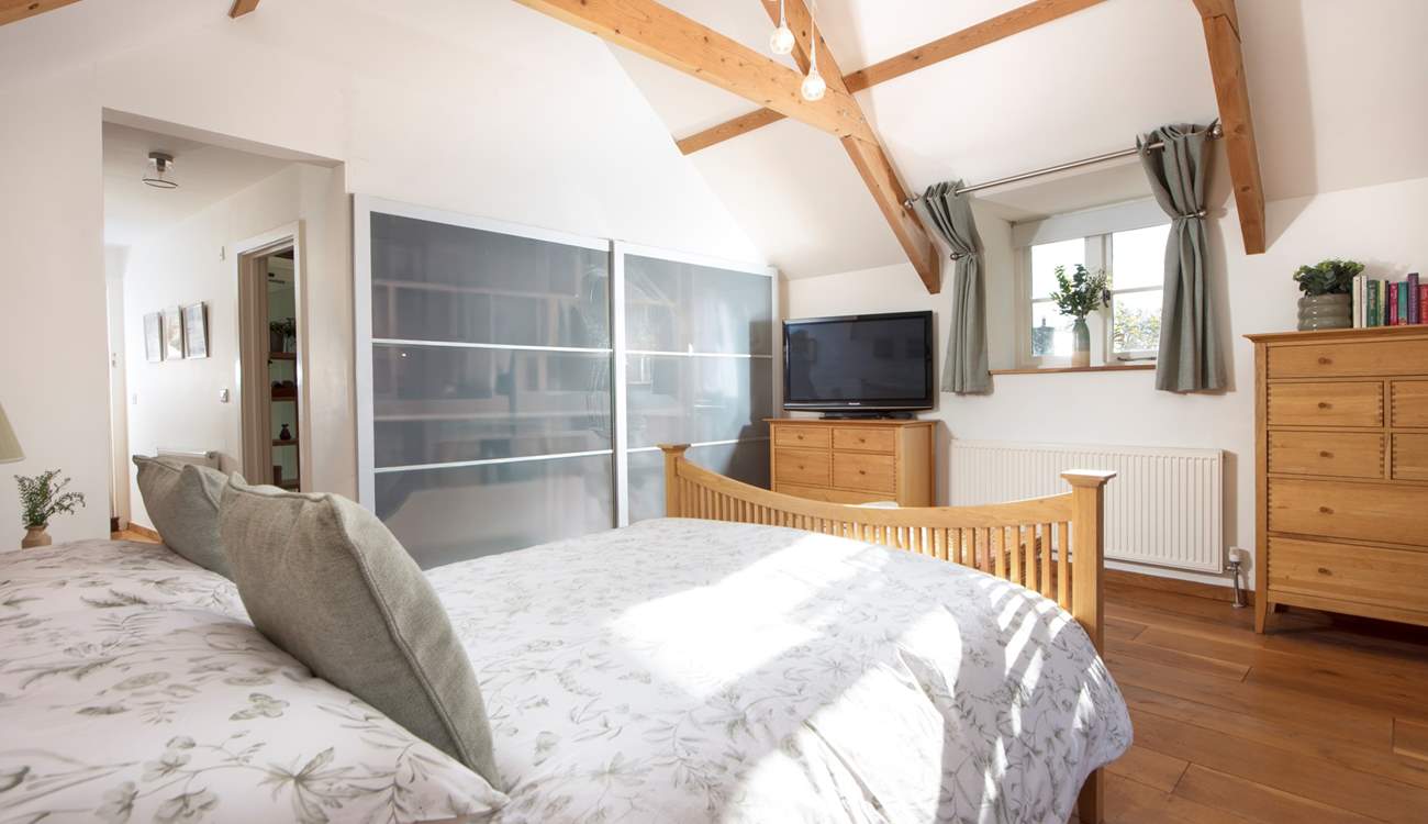 Catch up on some TV in bed.