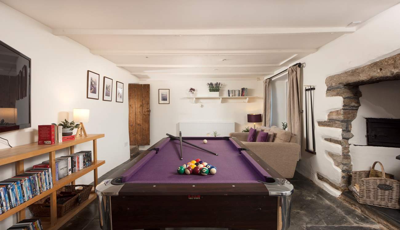The pool table will delight young and old alike.
