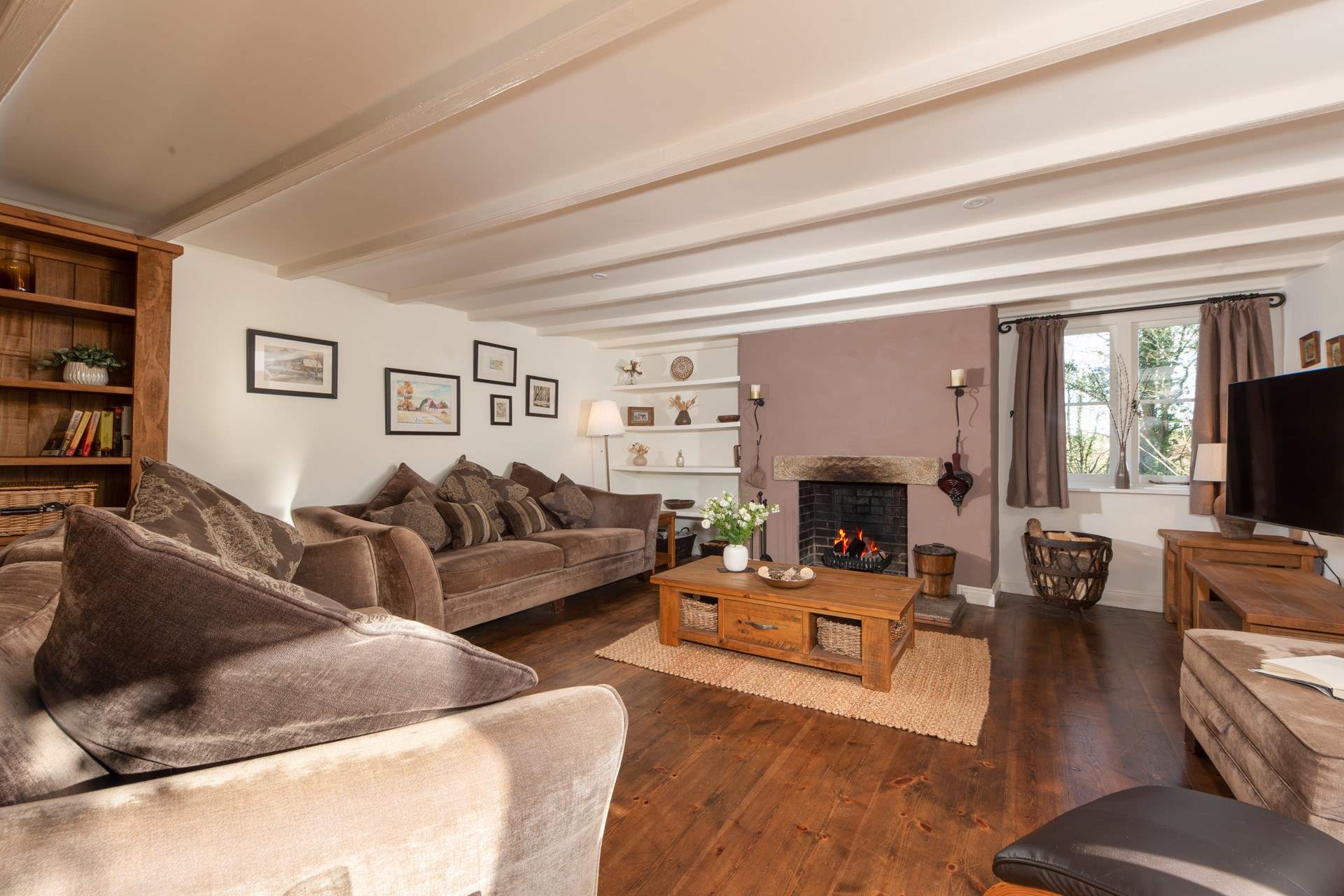 The open fire will be a welcome sight on those out-of-season breaks.