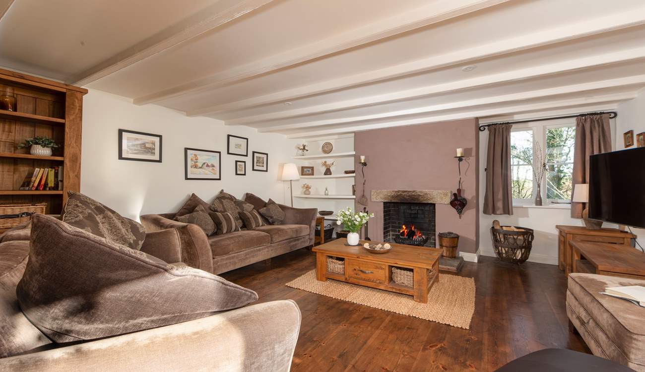 The open fire will be a welcome sight on those out-of-season breaks.