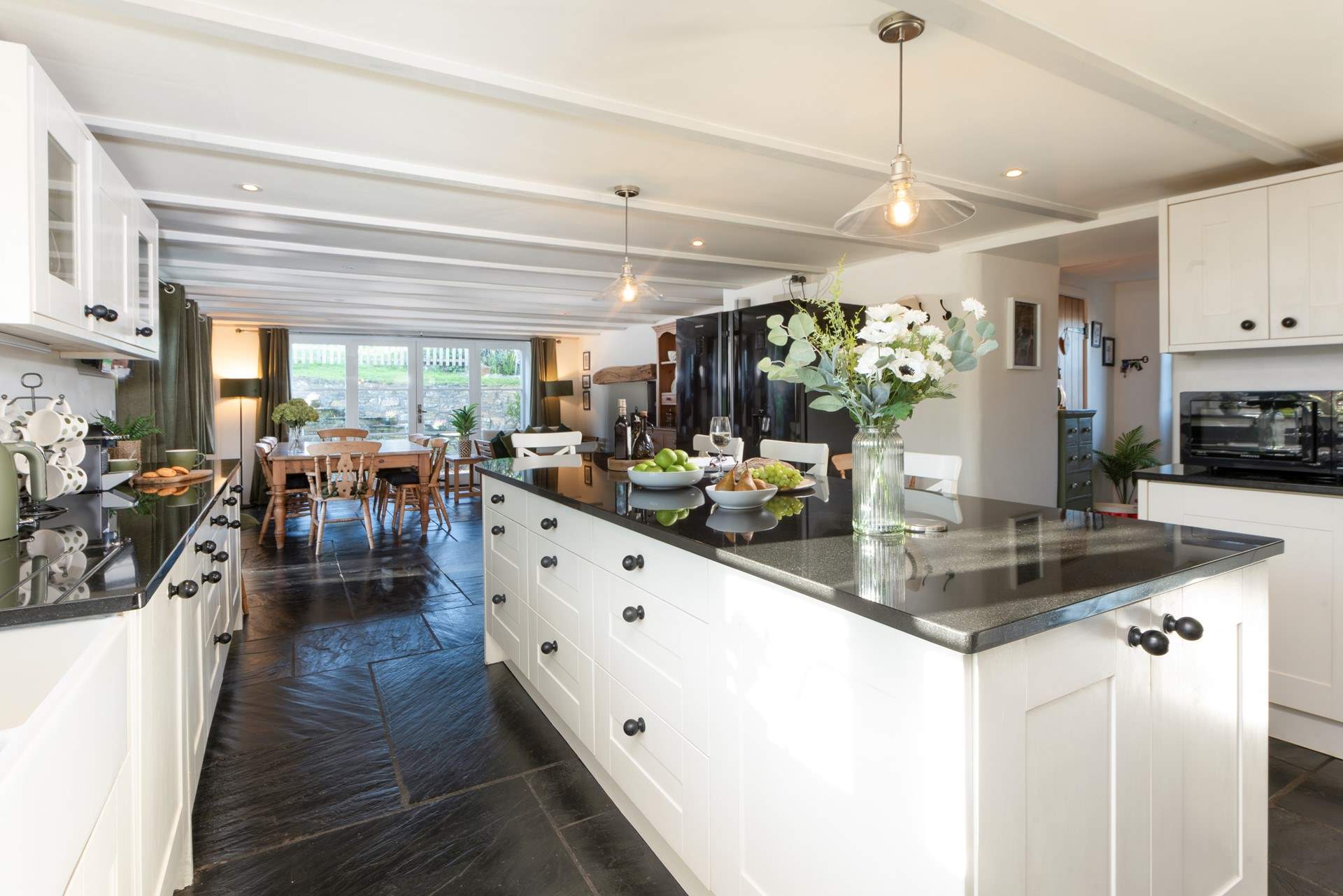 The kitchen/dining-room is sure to become the heart of the home.