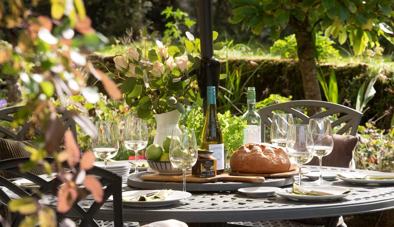 Savour meals outdoors in the tranquil garden setting.