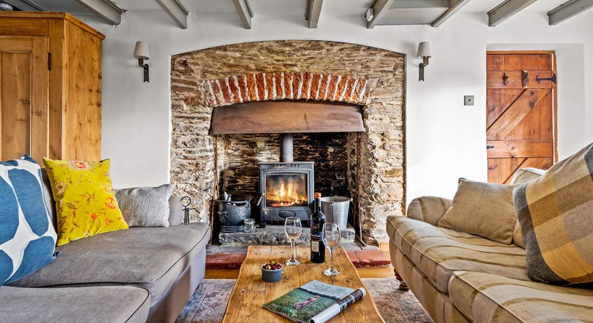 The sitting-room is the ideal space to snuggle up and relax in after a day of action and adventure.