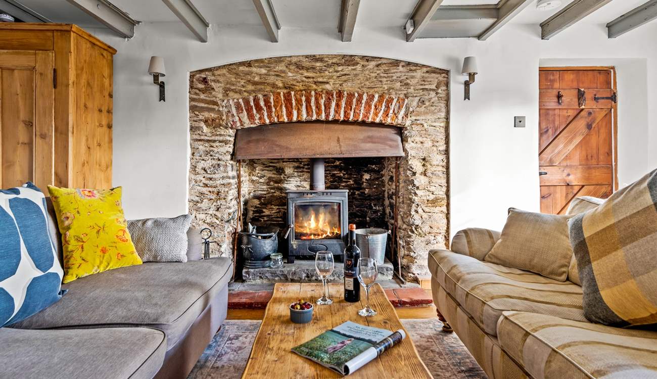 The sitting-room is the ideal space to snuggle up and relax in after a day of action and adventure.