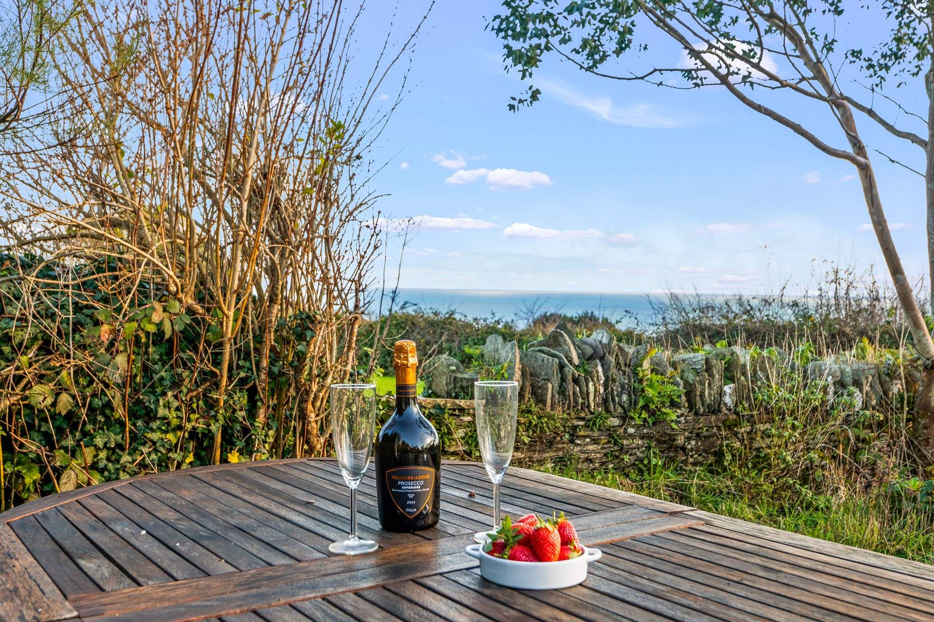 Venturing up the steps to the top garden will open up stunning sea views. Definitely a spot to sit and take in the true beauty of your surroundings.