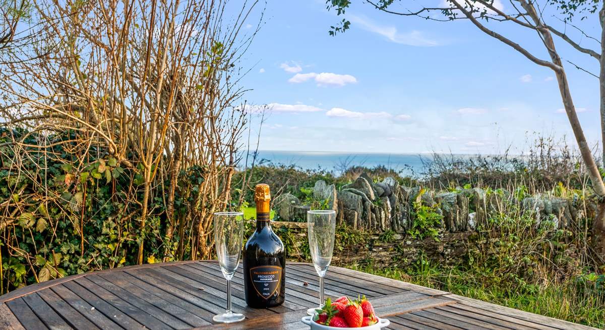 Venturing up the steps to the top garden will open up stunning sea views. Definitely a spot to sit and take in the true beauty of your surroundings.