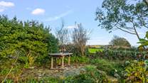 What a beautifully secluded and private spot to take in the stunning coastal views (there are chairs supplied).
