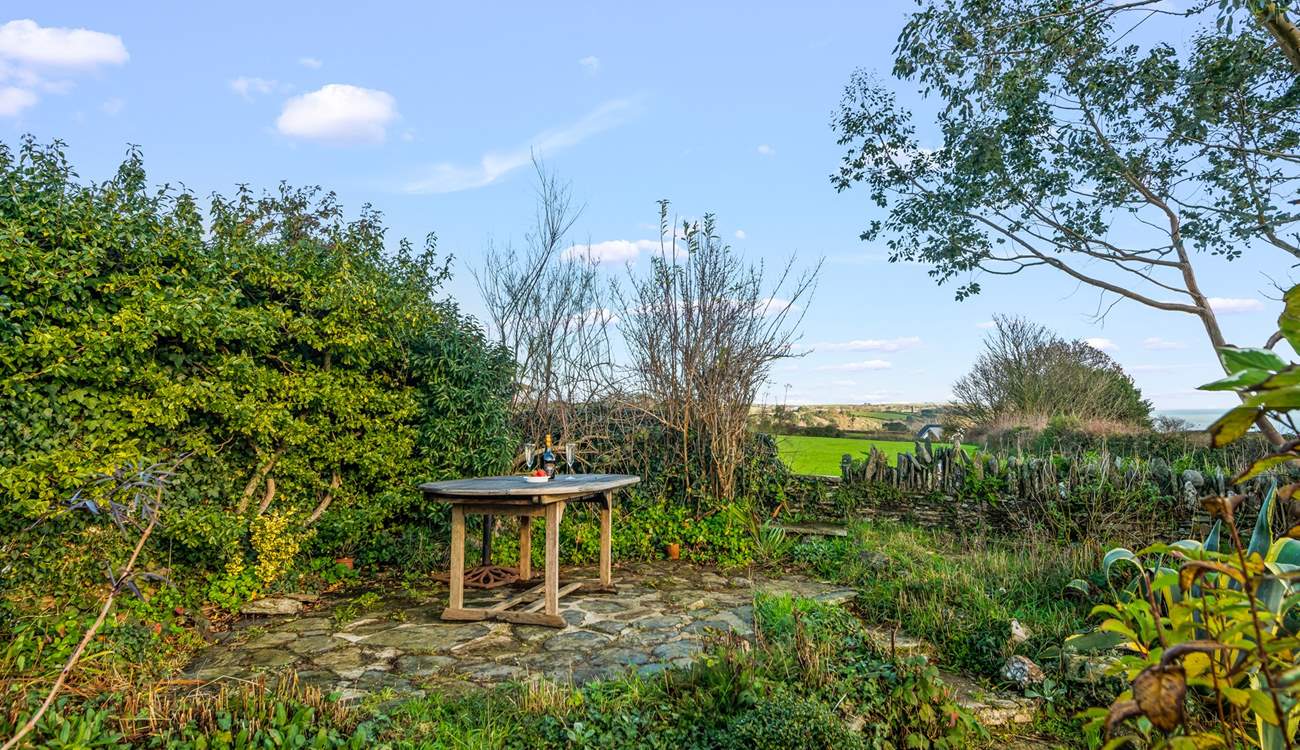 What a beautifully secluded and private spot to take in the stunning coastal views (there are chairs supplied).