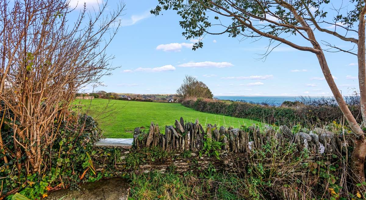 Country and coast in the same view is rather special. This view can be enjoyed all day long from the top garden area.