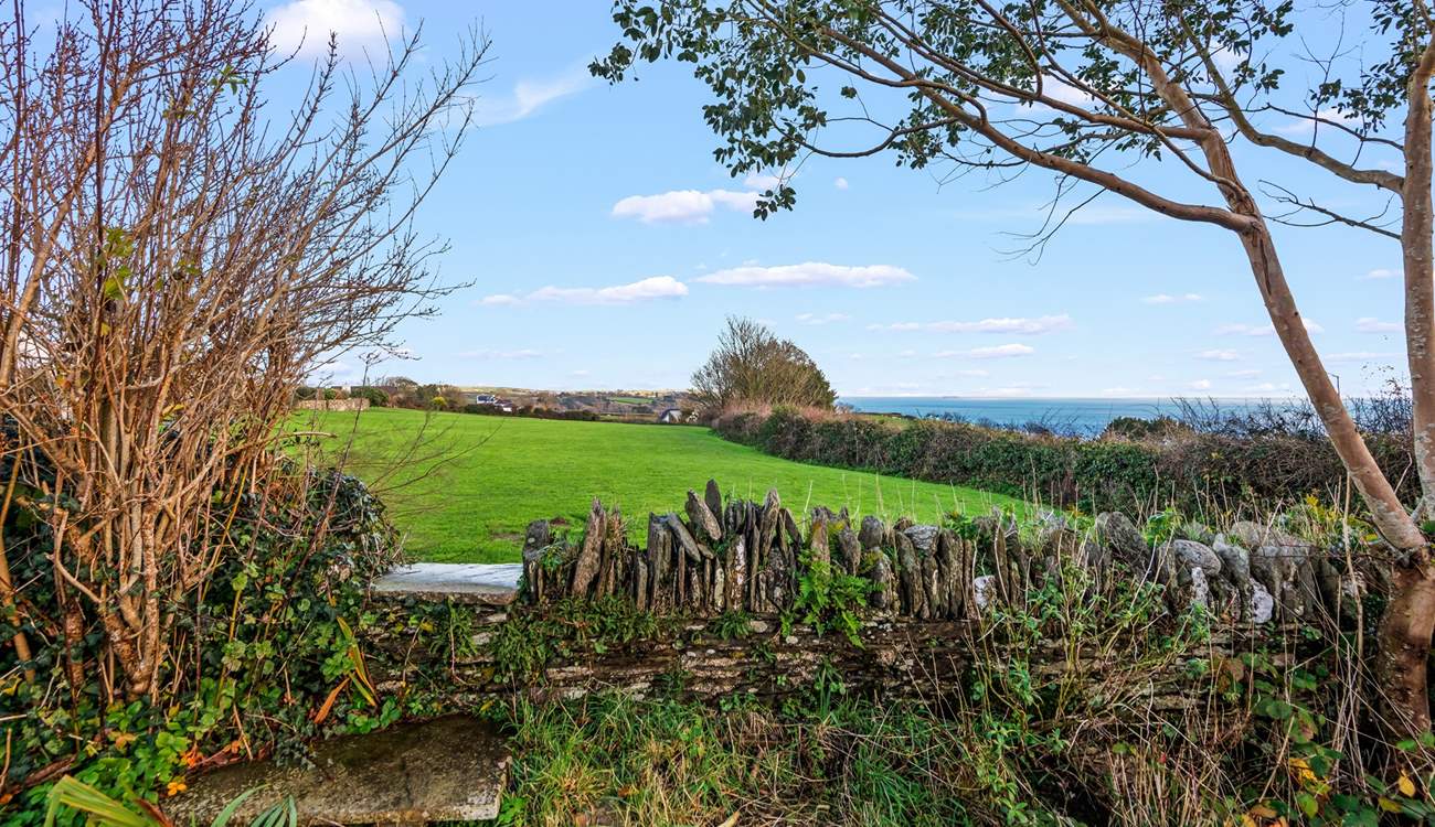 Country and coast in the same view is rather special. This view can be enjoyed all day long from the top garden area.