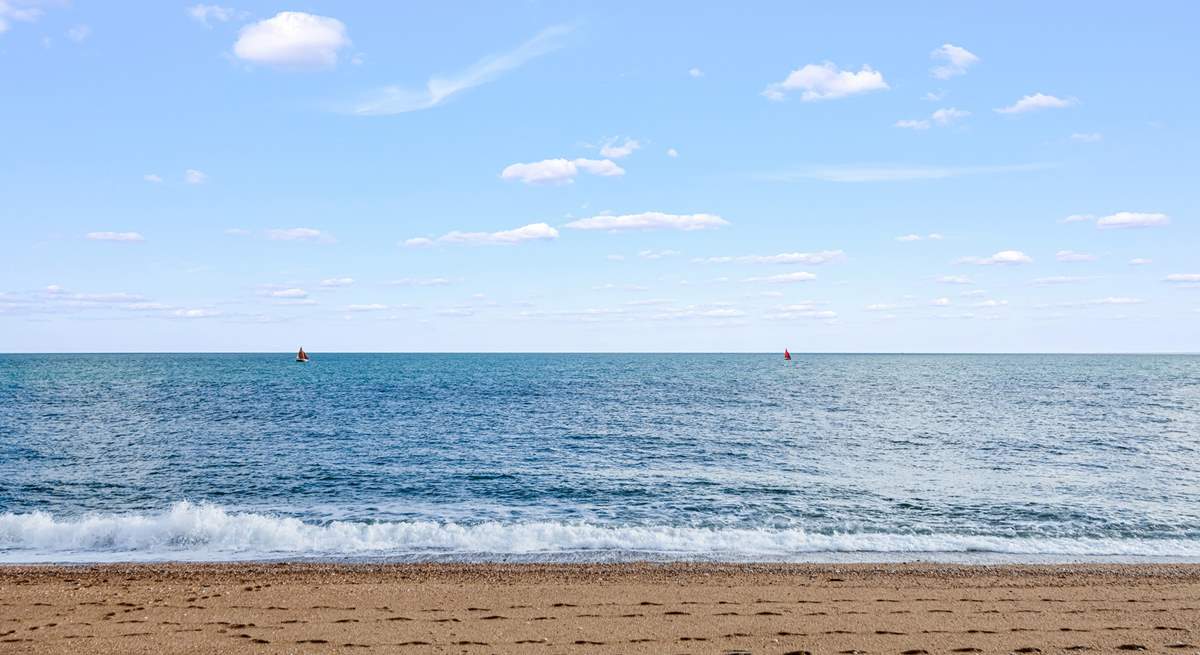 Watersports continue all year round along this beautiful coastline.