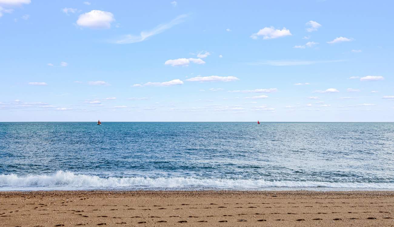 Watersports continue all year round along this beautiful coastline.