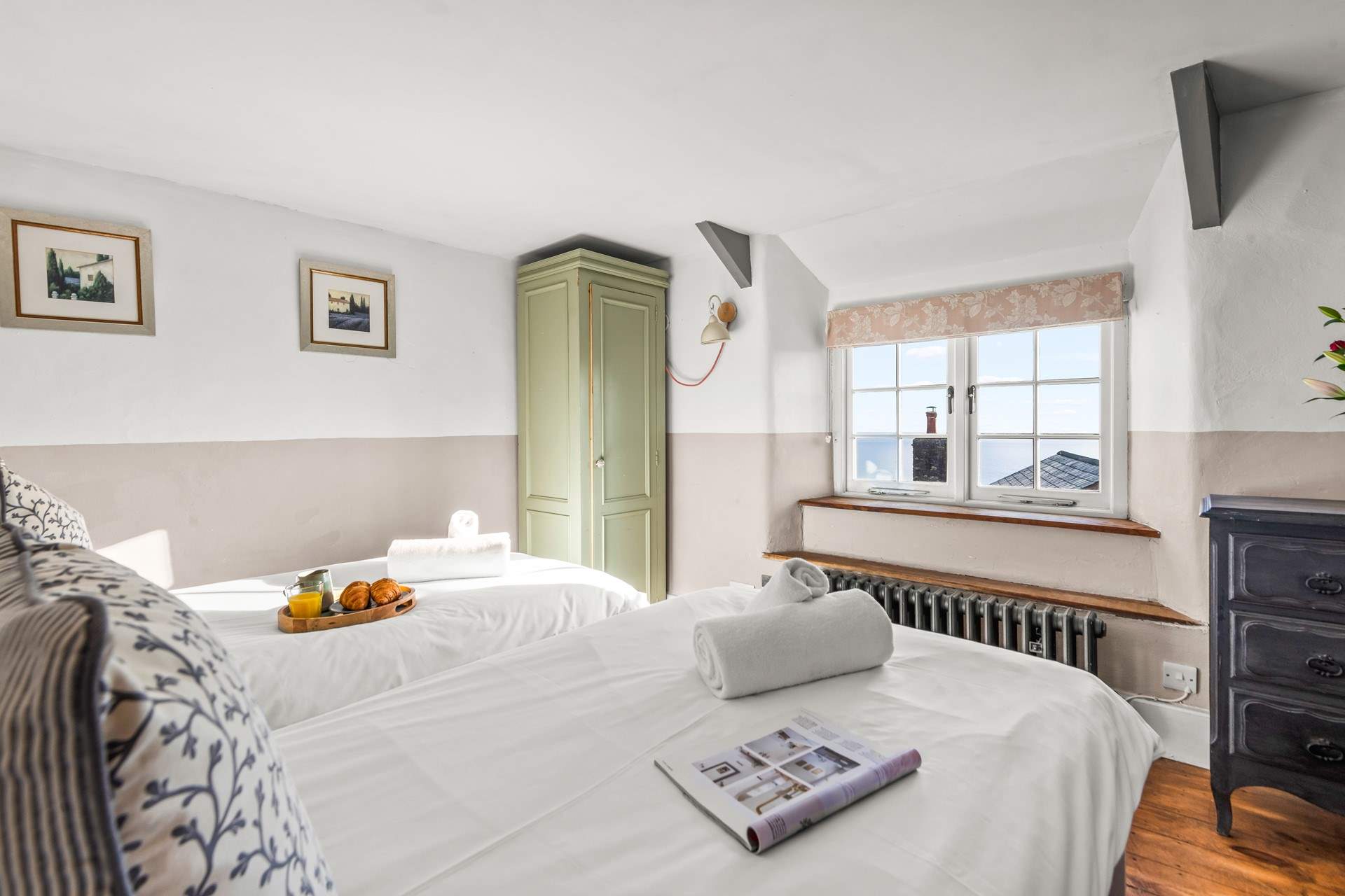 Bedroom 2 also has wonderful coastal views.