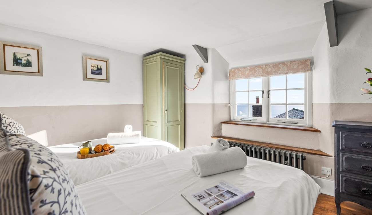 Bedroom 2 also has wonderful coastal views.