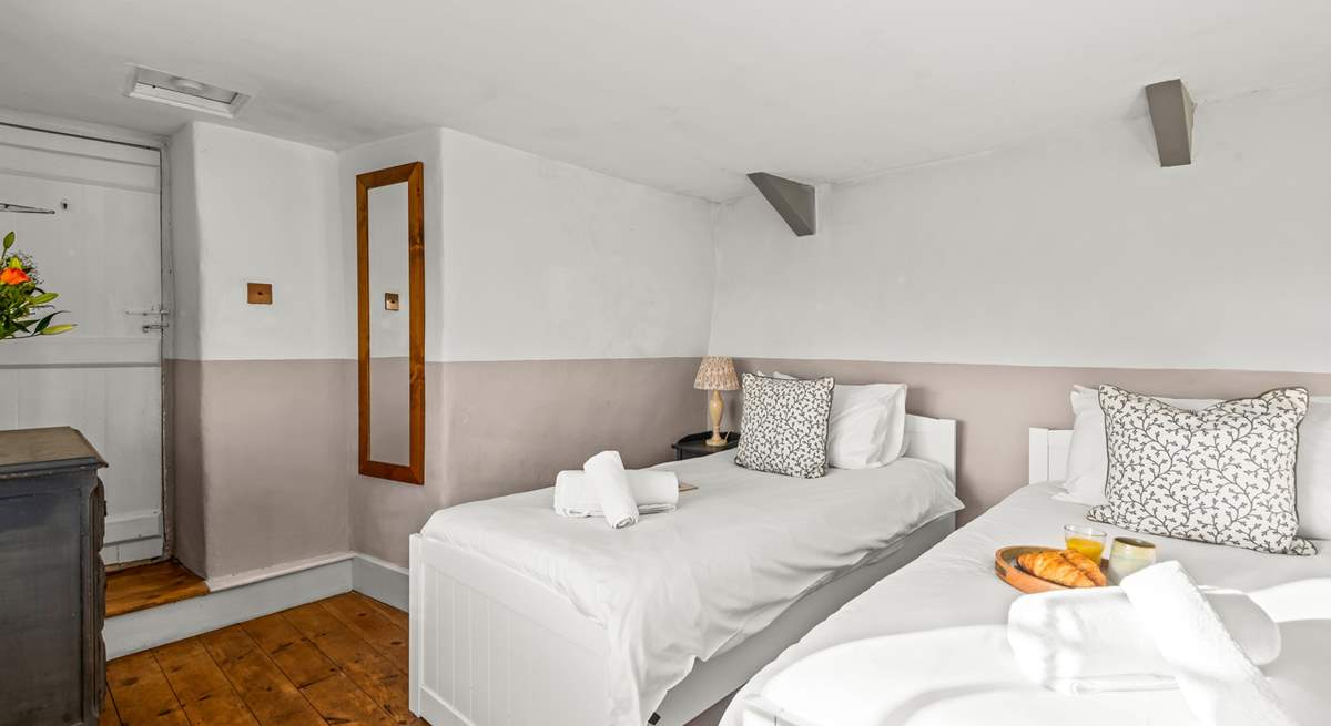 Bedroom 2 can be configured as a twin room or a king-size double.