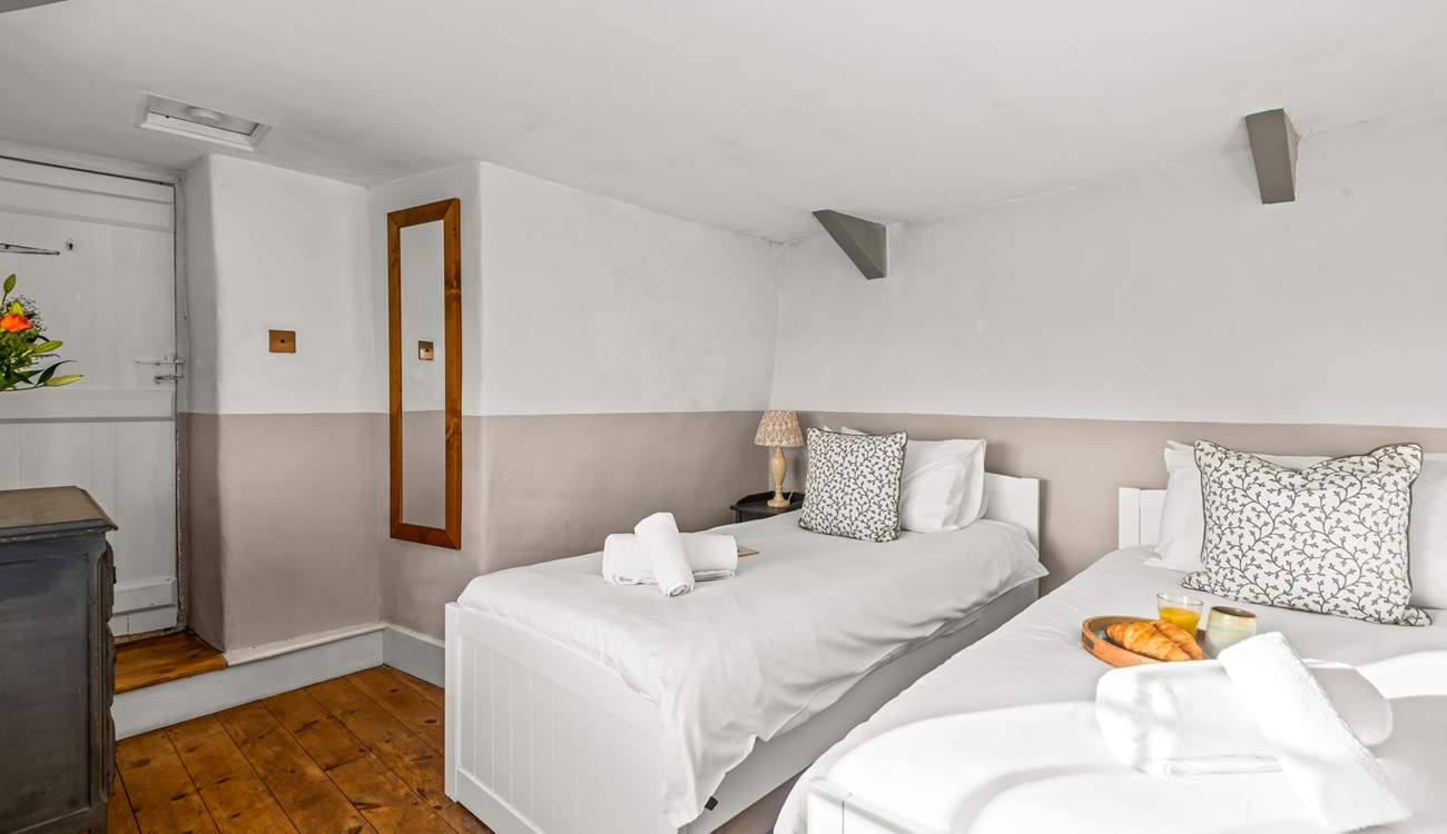 Bedroom 2 can be configured as a twin room or a king-size double.