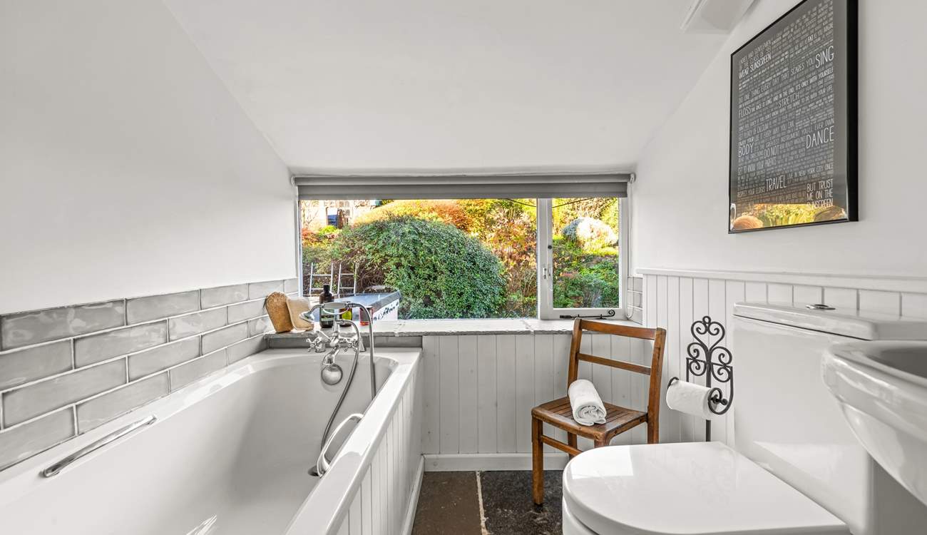 The family bathroom on the first floor. There is also a shower cubicle within this bathroom.