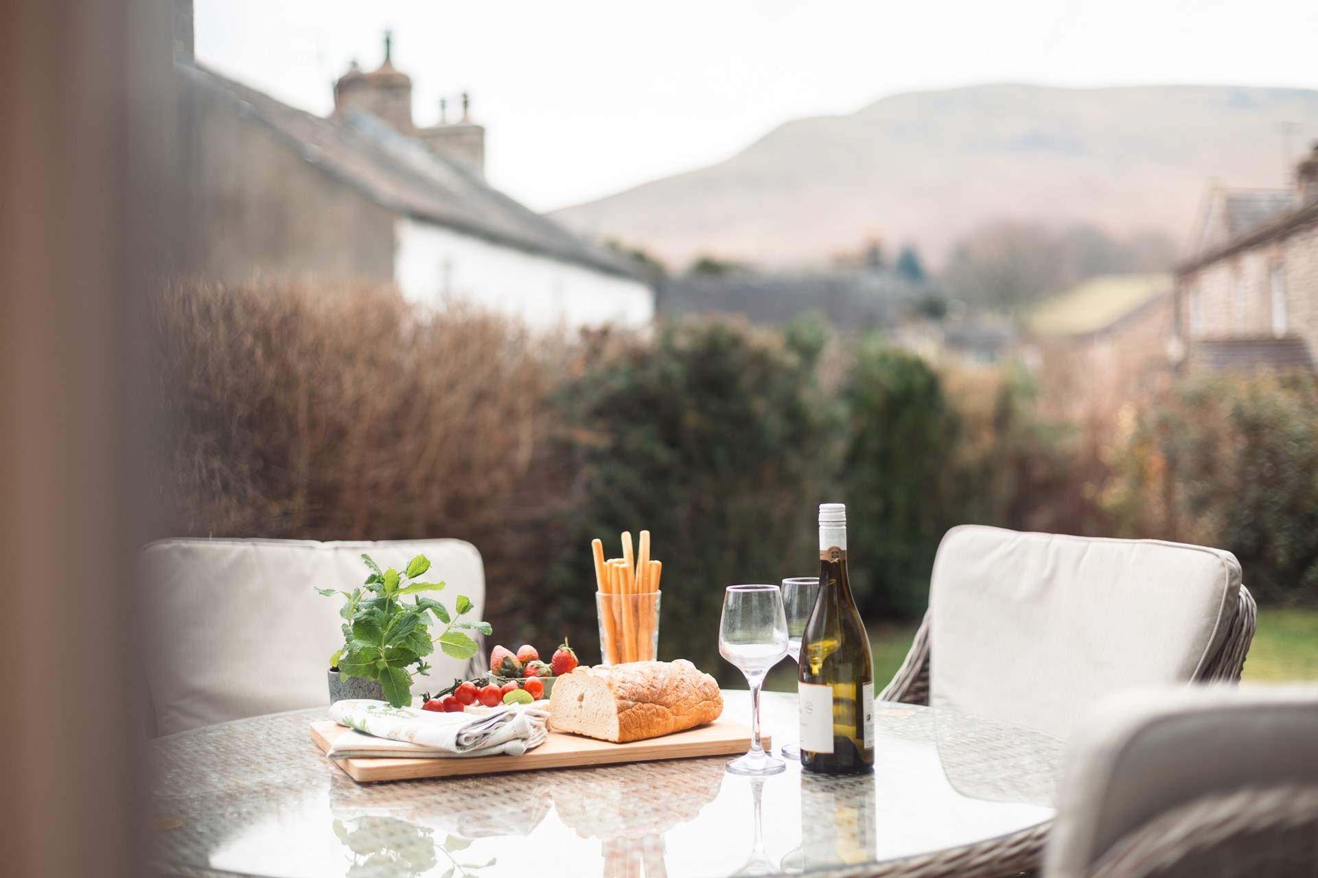 Now that's a view! Dine with the fells in the background.