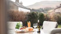 Now that's a view! Dine with the fells in the background.