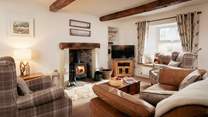 The sitting-room is so cosy and inviting, you won't want to leave. 
