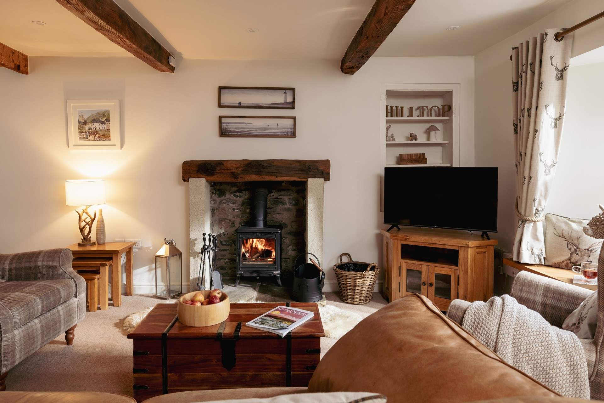 Light the fire, pick up a book and relax.