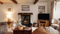 Light the fire, pick up a book and relax.
