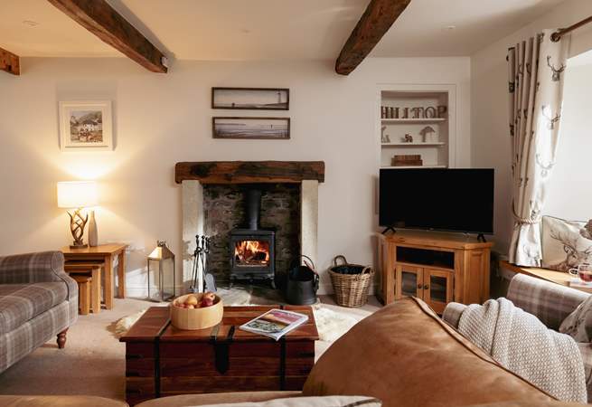 Light the fire, pick up a book and relax.