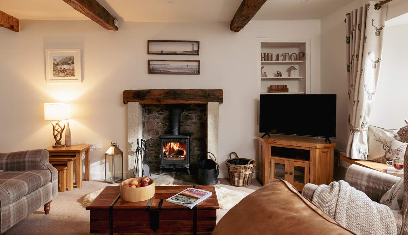 Light the fire, pick up a book and relax.