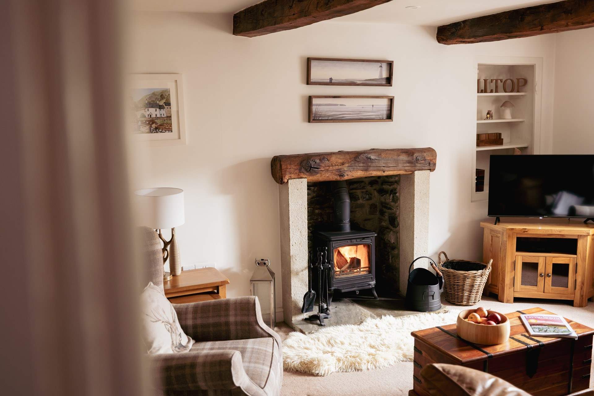 Anytime is the perfect time for a stay at Hill Top Cottage. It's always cosy and warm.