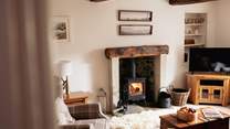 Anytime is the perfect time for a stay at Hill Top Cottage. It's always cosy and warm.
