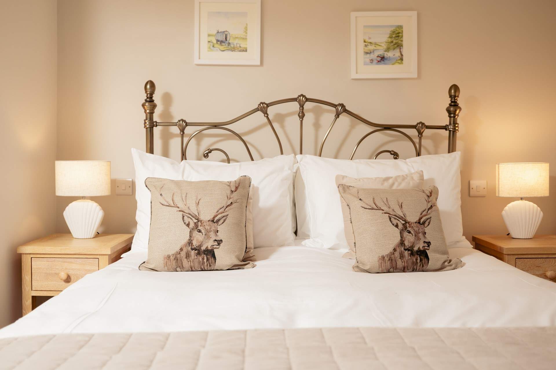 The first floor bedroom is just the place for early nights and late mornings. 