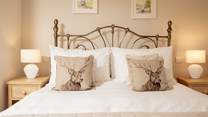 The first floor bedroom is just the place for early nights and late mornings. 