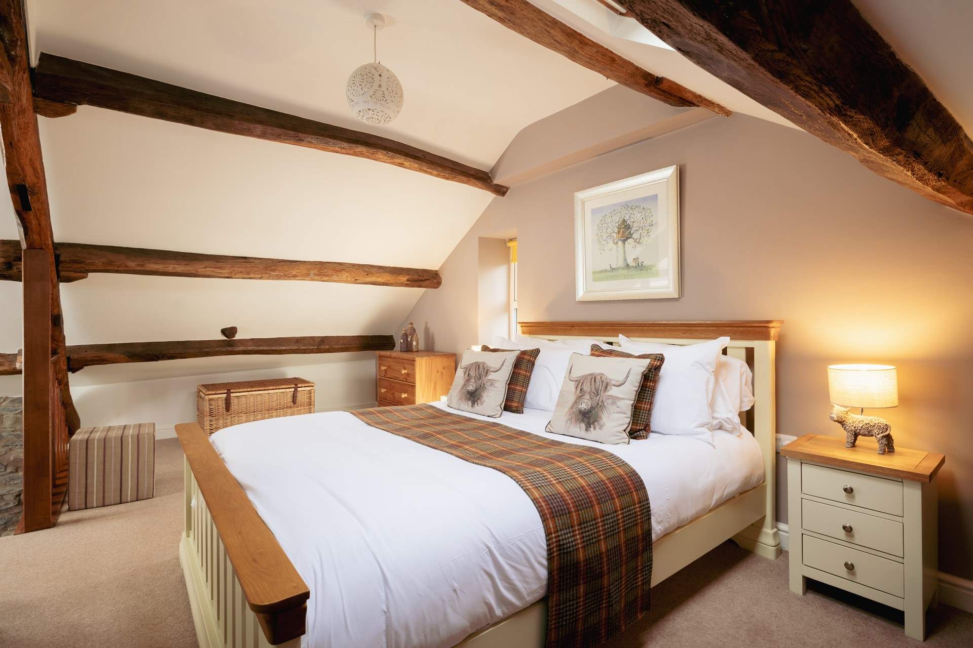 Relax and unwind in this delightful second floor bedroom. 